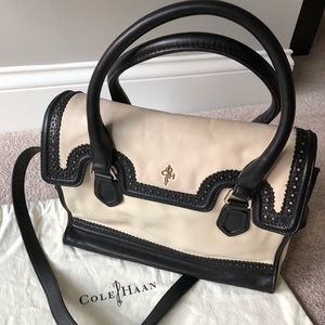 Cole Haan top handle/crossbody all leather bag